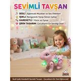 İpli Pilli Işıklı, Müzikli Ve Hareketli Sevimli Dans Eden Tavşan Oyuncak Hayvan Figürü