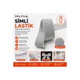 İPLİXA 2,5 cm Simli Bel,paça ve Don Lastiği 1 Paket 10 M