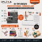İplixa Iplixa Typeak Dikiş Makinesi Seti – 145 Desenli Elektronik Düz Dikiş Makinesi (CY-TYPM-480) + 3-4 Iplik Overlok Makinesi (CY-TYPM-453)