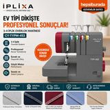 İplixa Iplixa Typeak Overlok Makinesi 3-4 Iplik Ev Tipi Dikiş Makinası – Profesyonel Kenar Temizleme CY-TYPM-453