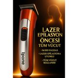 Ipone Empressco Turuncu 607 Tıraş Makinesi, Sakal ve Ense Tüy Alma Aracı, Kuru Kullanım Özelliği - 1