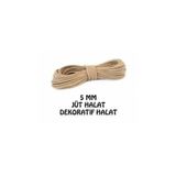 İpsan 5 Mm 5 Metre Hasır Jüt İp Dekoratif İp Urgan Halat