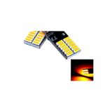 iq elektronik Turuncu T10 Dipsiz Led Canbuslu W5W 24 Ledli Turuncu Park Plaka Tavan Aydınlatması 2 Adet