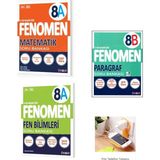 IQ Fenomen Yayınları 8A Matematik + 8A Fen + 8b Paragraf Set Priz Tutucu Hediye