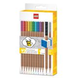 IQ LEGO 12'li paket renkli kalem, kurşun kalem başlıklı (52064), 6 yaşından itibaren, 12 renkli kalem