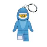 IQ LEGO Klasik Anahtarlık Işık - Shark Suit Guy - 3 İnç Uzun Figür (KE155H), Mavi, S