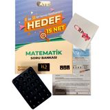 IQ Yayınları Ayt Hedef 15 Matematik Soru Bankası+Üç Dört Beş Yayınları Tyt Deneme+Vantuz+Çanta Süsü