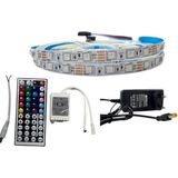 Ir Kumandalı Rgb Şerit LED Set 5050 Ledli 3çipli 5metre IP20 - 5 m