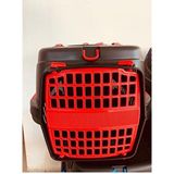 Irak Plastik Plasart Kedi Taşıma Çantası Köpek Taşıma Çantası Kedi Box - Kırmızı