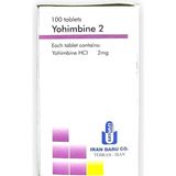 Iran Daru Co. Yohimbine HCl 2 mg 100 Tablet