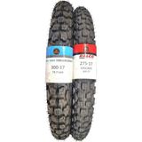 IRAN YASA TIRE&RUBBER Kuba X Boss, 300-17 Tt Ve 275-17 Tt Tubetype Lastik Set