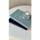 irayhomedecor Kumaş Kaplı 2'li Dekoratif Kitap Kutu (Michelangelo-the art mavi gümüş )