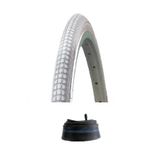 IRC 24 Jant 24x1.3/8 Bisiklet Dış Lastiği Gri + İç Lastik Seti