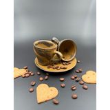 Irear Laterre 4 Parça 2 Kişilik Espresso Fincanı - 1 Adet - 001-Renkli
