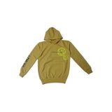 İREM ÇOCUK GİYİM Erkek Çocuk Önü Arkası Kolu Emoji Smile Desenli Renk Kanguru Cepli Kapüşonlu Sweatshirt,Hardal 5-6 Yaş