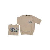 İREM ÇOCUK GİYİM Erkek Çocuk Önü Arkası Ready Being Yazılı Renk Sweatshirt,Bej 9-10 Yaş