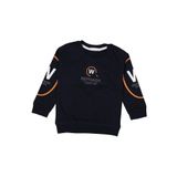 İREM ÇOCUK GİYİM Erkek Çocuk Refnagk Yazı Desenli Penye Sweatshirt,Lacivert 9 Yaş