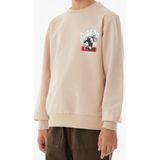 İREM ÇOCUK GİYİM Erkek Çocuk Superb Önü Arkası Yazı Resim Desenli Renk Sweatshirt,Bej 13 Yaş