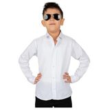 İrem Çocuk Giyim Erkek Çocuk Uzun Kol Model Beyaz Renk Gömlek,Beyaz 14 Yaş