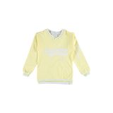 İREM ÇOCUK GİYİM Kız Çocuk Kolej Tarz Pasedan Yazı Desenli V Yaka Renk Sweatshirt IRM1701C