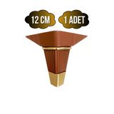 İrem Kahverengi Altın 12Cm Plastik Ayak Mobilya Masa Ve Dolap Ayağı(Kahverengi Altın)(12Cm) Kahverengi 12Cm 12Cm - 1 Adet