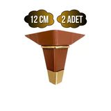 İrem Kahverengi Altın 12Cm Plastik Ayak Mobilya Masa Ve Dolap Ayağı(Kahverengi Altın)(12Cm) Kahverengi 12Cm 12Cm - 2 Adet