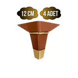 İrem Kahverengi Altın 12Cm Plastik Ayak Mobilya Masa Ve Dolap Ayağı(Kahverengi Altın)(12Cm) Kahverengi 12Cm 12Cm - 4 Adet