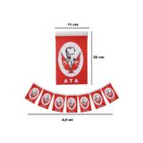 İrem Parti Dükkanı Atatürk Baskılı İpe Dizili Kağıt Türk Bayrağı İpli Şerit Bayrak 11X20 4,5 Metre