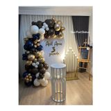 İrem Parti Dükkanı Konsept, Gold Krom, Gece Mavisi, Retro Beyaz, Çikolata Kahve Balon Seti 100 Adet Balon