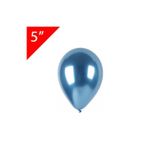 İrem Parti Dükkanı Mavi Krom Balon 10 Adet Küçük Boy 5 Inç