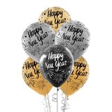 İrem Parti Dükkanı Yılbaşı Happy New Year Baskılı Lateks Balon 10'Lu