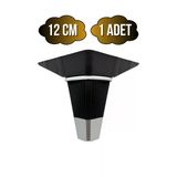 İrem Siyah Krom 12Cm Plastik Ayak Mobilya Masa Ve Dolap Ayağı(Siyah Krom)(12Cm) Siyah 12Cm 12Cm - 1 Adet