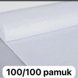 İremcee Amerikan Bezi,ham Bez,keten Kumaş,yorgan Şiltesi,yastık Içi Kumaşı Tuval Bezi 1.kalite 46 Tel - 240 cm - 010 - Beyaz - 100 cm