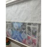 İREMKARAHOME Çift Mekanizmalı Tül ve Stor Perde Düz - Model 4 - Beyaz - 220 x 260 cm