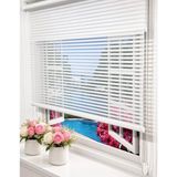 İREMKARAHOME Çizgili Çift Mekanizmalı Tül ve Stor Perde - Model 1 - Beyaz - 150 x 260 cm