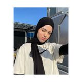 İREM'S ACCESSORİES Kadın Siyah Penye Şal