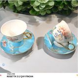 Irena 2'li Çay Fincan - Açık Mavi - 2 Adet