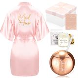 Irenare 5 Adet Onur Hizmetçisi Teklifi Hediyeleri, Nedimelik Nedimesi Mumu, Pipetli ve Hediye Kutusuyla Düğün Bekarlığa Veda Partisi için