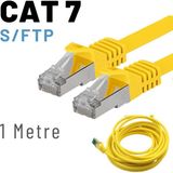 Irenıs 1 Metre Cat7 Kablo S/ftp Lszh Ethernet Network Lan Ağ Kablosu - Sarı