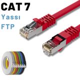 IRENIS 1 Metre CAT7 Kablo Yassı FTP Ethernet Network LAN Ağ Kablosu HBRCAT7-3010