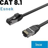 Irenıs 10 Metre Cat8 İnce Ftp Lsnh Ethernet Patch Kablo
