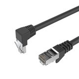 Irenis 15 Metre Cat6 S/Ftp Dirsek Kablo Siyah