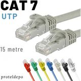 Irenıs 15 Metre Cat7 Kablo Ethernet Network Internet Lan Ağ Kablosu - Gri
