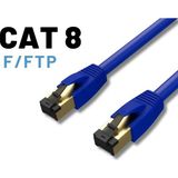Irenıs 15 Metre Cat8 Kablo F/ftp Lszh Ethernet Network Lan Ağ Kablosu - Mavi