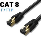 Irenıs 15 Metre Cat8 Kablo F/ftp Lszh Ethernet Network Lan Ağ Kablosu - Siyah