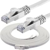IRENIS 2 Metre CAT7 Kablo Yassı FTP Ethernet Network LAN Ağ Kablosu Beyaz