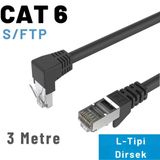 Irenıs 3 Metre Cat6 S/ftp Dirsek Kablo