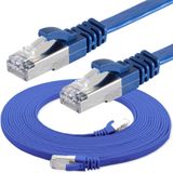 IRENIS 3 Metre CAT7 Kablo Yassı FTP Ethernet Network LAN Ağ Kablosu Mavi