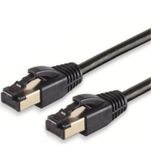 Irenis 3 Metre Cat8 Kablo F/Ftp Lszh Ethernet Network Lan Ağ Kablosu Siyah