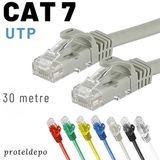 Irenis 30 Metre Cat7 Kablo Ethernet Network İnternet Lan Ağ Kablosu Gri